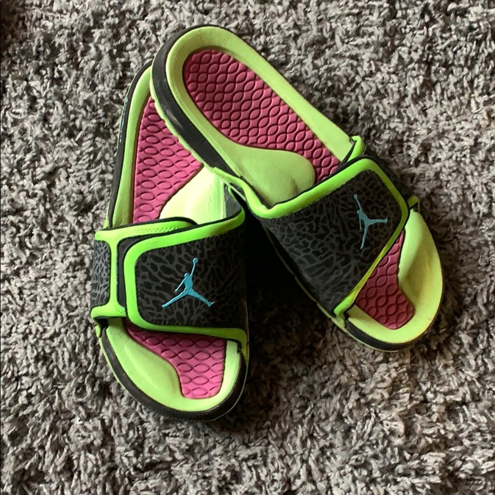 Air Jordan slides.